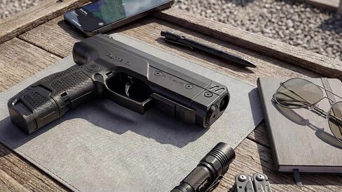 Byrna CL-XL [Compact Launcher XL] الحزمة النهائية للقاذف الحركي - قاذفة مقذوفات حركية غير فتاكة، للمنزل والدفاع الشخصي in Kuwait