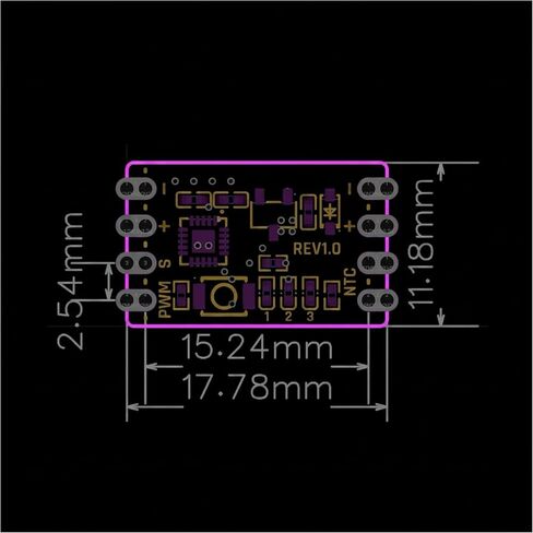 Delinx 2-Pack Ultra-Mini 36W 5V 12V 4-Pin PWM Fan جهاز التحكم في درجة الحرارة | 343 وضعًا قابلاً للبرمجة، منظم سرعة المروحة الذكية DC لحافظة الكمبيوتر الشخصي، خزانة AV، طابعة ثلاثية الأبعاد، مشروع تبريد DIY للمساحة الصغيرة in Kuwait