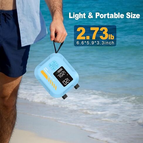Electric Paddle Board Pump Portable, 22 PSI Rechargeable Electric SUP Air Pump, Intelligent Dual Stage Inflation & Deflation, Auto-Off, for Paddle Boards, Kayak, Kite, Tent in Kuwait