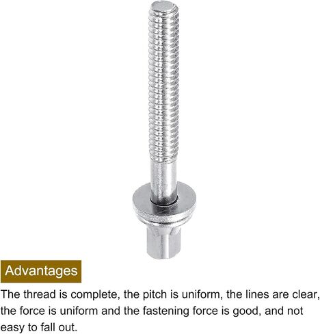 MECCANIXITY Drum Tension Rods 24mm x 40mm for Bass Drum Hardware Parts Accessory Pack of 6 in Kuwait