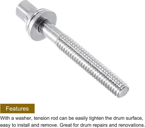 MECCANIXITY Drum Tension Rods 24mm x 40mm for Bass Drum Hardware Parts Accessory Pack of 6 in Kuwait