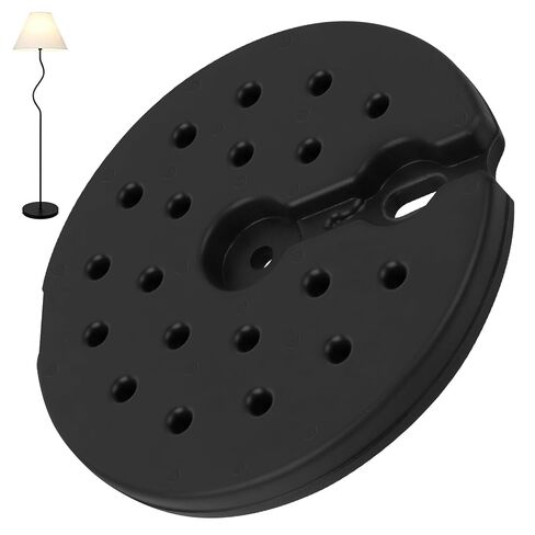 9.25 Inch Plastic Lamp Base Weight Round Floor Heavy Weighted Lamp Base Replacement Only, Anti-Tip Stable Stand Fits Most Standard Poles,4.41 lbs in Kuwait