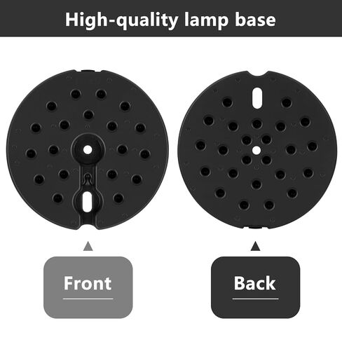 9.25 Inch Plastic Lamp Base Weight Round Floor Heavy Weighted Lamp Base Replacement Only, Anti-Tip Stable Stand Fits Most Standard Poles,4.41 lbs in Kuwait