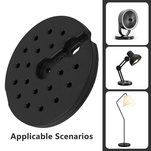 9.25 Inch Plastic Lamp Base Weight Round Floor Heavy Weighted Lamp Base Replacement Only, Anti-Tip Stable Stand Fits Most Standard Poles,4.41 lbs in Kuwait