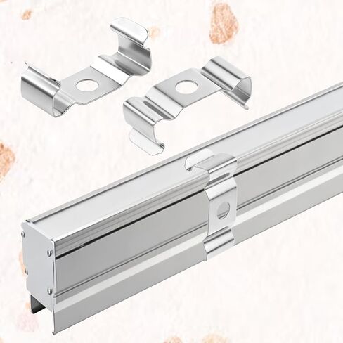T8 Clips Bracket Hanger for Integrated Tube Light Fixture, 20 Pcs Fluorescent Tube Light Fixture Holder Clamps with Screws for T8 Led Fluorescent Bulbs, Ceiling or Shop Lamp Fixtures Installation in Kuwait