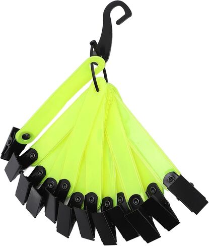 Reflective Trail Marker Set, PVC and Iron Tracking Marks, 12PCS High Visibility Clip On Reflective Tree Tacks for Hiking, Running, Camping and Travel in Kuwait