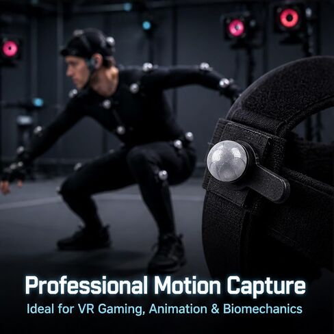 2pcs Infrared Reflective Positioning Markers 14mm Polyester Motion Capture Target Balls Quick Attachment for Game Development and Electronic Component Testing in Kuwait