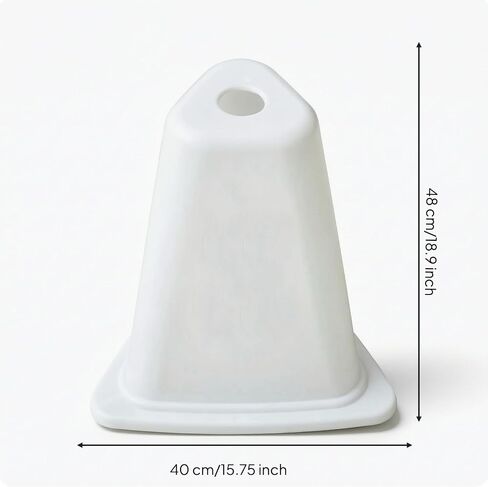 Athletic Track Cone High Visibility Track Cone with Square Base Compact for Athletic Associations, Blank in Kuwait