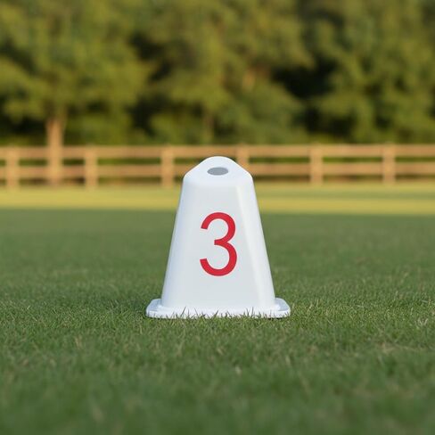 Athletic Track Cone High Visibility Track Cone with Square Base Compact for Athletic Associations, Blank in Kuwait