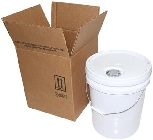 Air Sea Containers 1 x 5 Gallon Plastic Pail Shipper (Box ONLY) (4G/Y31) - Specifically Tested to Ship Plastic Pails/Buckets - (Inner Dimensions: 12-5/8"x12-5/8 x16) Pack of 10 in Kuwait