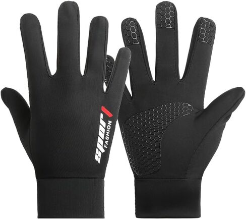 INOGIH Kids Full-Finger Ice-Silk Dirt Bike Cyling Gloves Outdoor Sports Gloves for Cycling Camping Fishing 6-12 Years Old in Kuwait