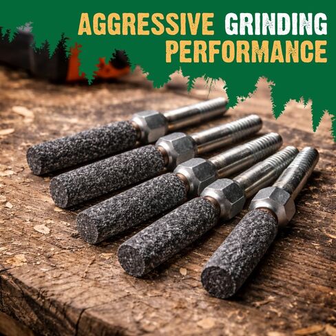 Threaded Shaft Grinding Stones - 5 Pack (5/32") in Kuwait