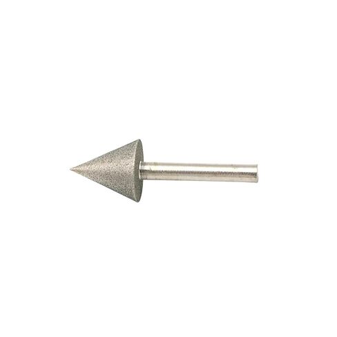 Umbrella Shaped Diamond Grinding Head 4-25mm Cone Burr 3mm/6mm Shank Abrasive Tool for Jade Stone Carving Polishing Engraving(6x14mm) in Kuwait