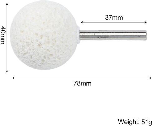 Coral Grinding Head for Tire Repair, 3.1x1.6x1.5 Inch Alloy Bit for High Speed Grinder, Heat Resistant Non-Burning for surface Prep Tool in Kuwait