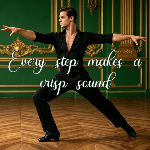 Men's Latin Dance Shoes, 1 Inch Leather Sole, Ballroom Salsa Tango in Kuwait
