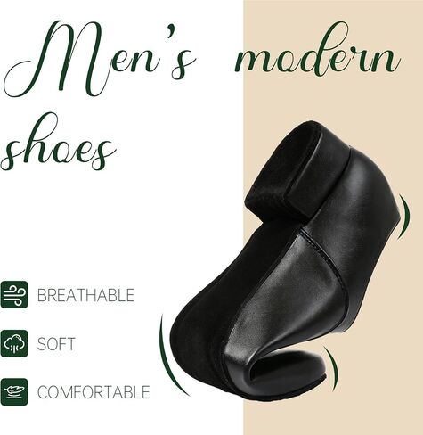 Men's Latin Dance Shoes, 1 Inch Leather Sole, Ballroom Salsa Tango in Kuwait