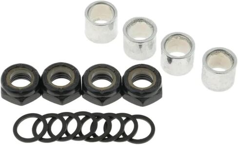 Bimetal Seal Shield Micro deep Groove Bearing Iron Black Gold Skateboard Spacers Washer Nuts Speed Kit Longboard Repair Rebuild Reducing Friction in Kuwait
