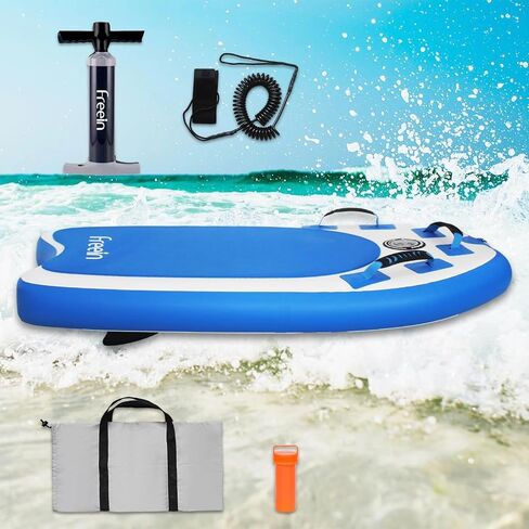 Freein Body Board Inflatable, Surfboards BodyBoards for Beach River, Foldable Design for Easy Storage and Transport in Kuwait