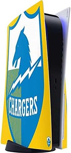 ملصق Skinit المخصص للألعاب متوافق مع وحدة تحكم PS5 - تصميم مرخص رسميًا من NFL Los Angeles Chargers in Kuwait