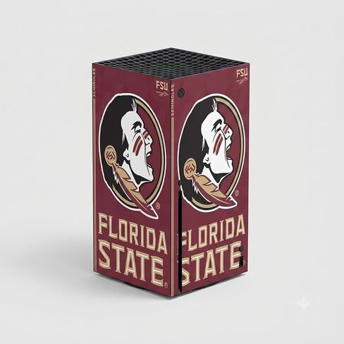 Decal Gaming Skin Compatible with Xbox Series S Console - Officially Licensed Florida State University Seminoles Away Design in Kuwait