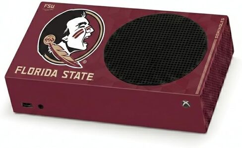 Decal Gaming Skin Compatible with Xbox Series S Console - Officially Licensed Florida State University Seminoles Away Design in Kuwait