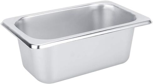 Steam Table Pans, Hotel Pan Square Stainless Steel Countertop Food Serving Display Pan Steam Pan Smoker Water Pan Food Buffet Basin Food Container for Hotel, Restaurant in Kuwait