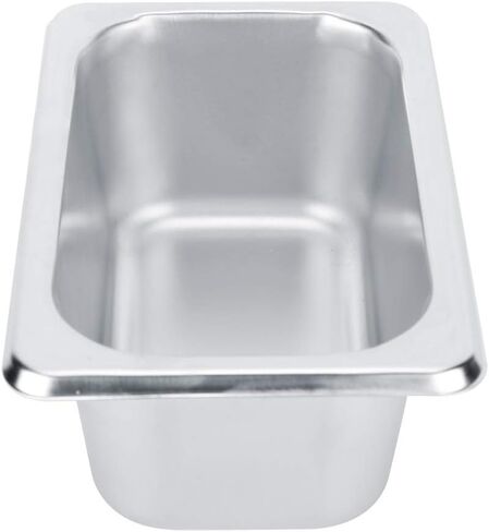 Steam Table Pans, Hotel Pan Square Stainless Steel Countertop Food Serving Display Pan Steam Pan Smoker Water Pan Food Buffet Basin Food Container for Hotel, Restaurant in Kuwait