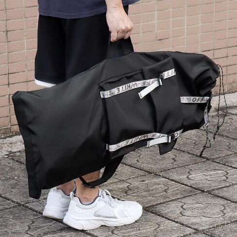 Large Skateboard Backpack - Fits 30 Inch & Oversize Skateboards up to 33", Waterproof Durable Skate Bag with Adjustable Shoulder Strap, Outer Pocket & Reflective Zipper Chain in Kuwait