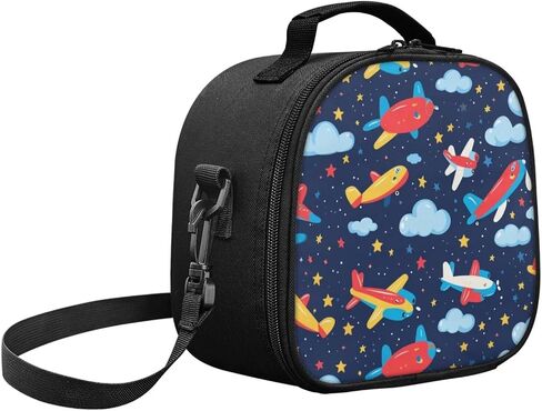 Skateboard Dino Lunch Bag for Boys 4-8 – Compact 8.6"x8.2"x5.1" Food-Grade PEVA Lining (Easy Clean), Keeps Ice Packs Frozen 5h, Mesh Pocket – for School, Beach, Ages 3-8 in Kuwait