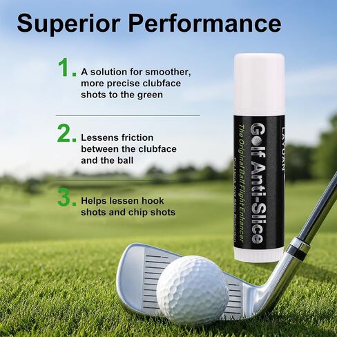 4pcs Golf Anti-Slice Anti-Hook Wax Sticks, Portable Anti Slice Compound to Lessen Side Spin Golf Stick Compound Accessories for Beginners & Casual Golfers in Kuwait