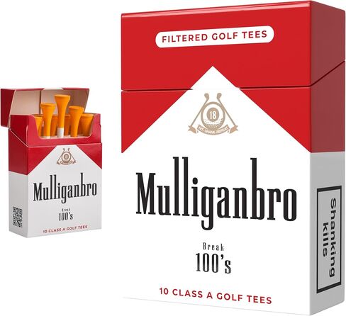Shanker Golf - Funny Golf Tees – MulliganBro 10 Pack - Funny Golf Gift for Men - Parody Golf Accessories - Cool Novelty Tees for Golfers - Golf Gag Gift in Kuwait