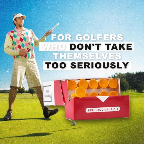 Shanker Golf - Funny Golf Tees – MulliganBro 10 Pack - Funny Golf Gift for Men - Parody Golf Accessories - Cool Novelty Tees for Golfers - Golf Gag Gift in Kuwait