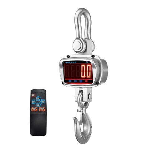 Hyindoor 5000kg 11000lb Crane Scale, 5T Digital Crane Scale with Remote Control, Temperature and Humidity Measuring Hanging Scale, Industrial Heavy Duty Electronic Scales Hoist Scales in Kuwait