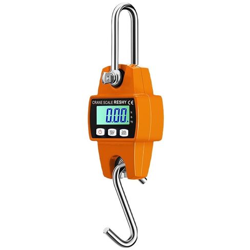 RESHY 660lb Digital Hanging Scale with Cast Aluminum Case, Portable Heavy Duty Crane Scale 300kg for Farm, Deer Hunting, Fishing, Livestock & Garage in Kuwait