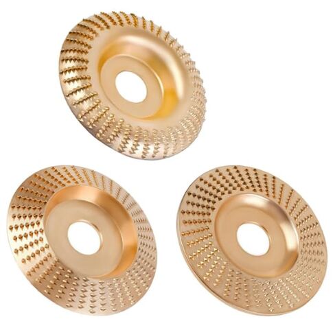 Angle Grinder Polishing Pad,Heavy-Duty Wood Carving Disc Set | Tungsten Carbide Cutting Wheel Wood Carvingfor 4"&4-1/2Grinders,Woodworking Attachment for Cutting, Shaping, Sanding in Kuwait