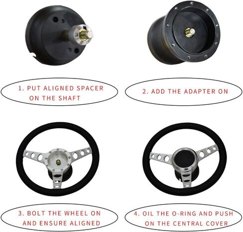 14" Billet Boat Steering Wheel with Hub and Cap Tan in Kuwait