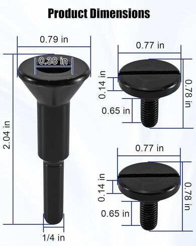 48-07-2486 1/4'' Arbor Cut Off Wheel Adapter Fit for Milwau-kee Die Grinder, 4Pcs in Kuwait