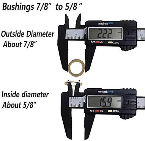 BL71MCD9 Adapter Bushing 7/8" Down to 5/8" for Saw Blades, Cut-Off Wheels, Abrasive Wheels, Flapwheels and Surface Conditioning Wheels (2) in Kuwait