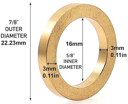 BL71MCD9 Adapter Bushing 7/8" Down to 5/8" for Saw Blades, Cut-Off Wheels, Abrasive Wheels, Flapwheels and Surface Conditioning Wheels (2) in Kuwait
