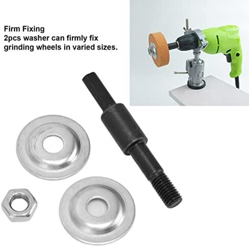 Pissente Drill Arbor Adapter with 8.3mm Shank, M8 x 1.25 Thread, Hand-Tightened Design, Includes Adapter, Nut and Washers in Saudi Arabia