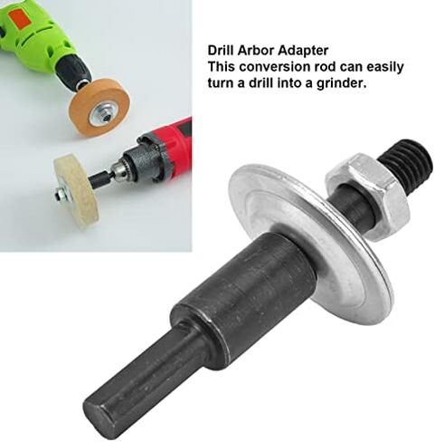 Pissente Drill Arbor Adapter with 8.3mm Shank, M8 x 1.25 Thread, Hand-Tightened Design, Includes Adapter, Nut and Washers in Saudi Arabia
