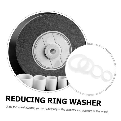 2sets Bench Grinder Wheel Reducing Bushing Adapter Kits Plastic Spacer for Grinding Wheels Compatible Bench Grinders User-Friendly Design in Kuwait