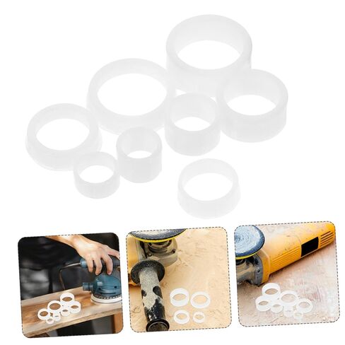 2sets Bench Grinder Wheel Reducing Bushing Adapter Kits Plastic Spacer for Grinding Wheels Compatible Bench Grinders User-Friendly Design in Kuwait