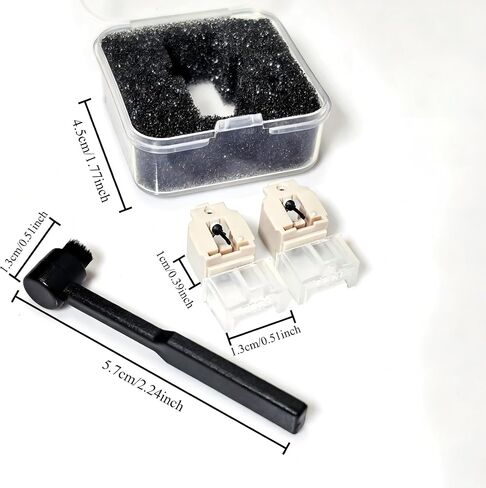 2 Pack ATN3600L Replacement Stylus Diamond Tip & Carbon Fiber Turntable Needle compatible with Audio-Technica AT-LP60X, AT-LP60XBT, ATN91, ATN90, Includes Brush & Box in Saudi Arabia