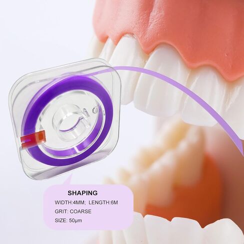 3 pcs Dental Polishing Strips 4mm x 6m Teeth Sanding Abrasive Strips Teeth Polish Deep Cleaning, 20μm/30μm/50μm in Kuwait