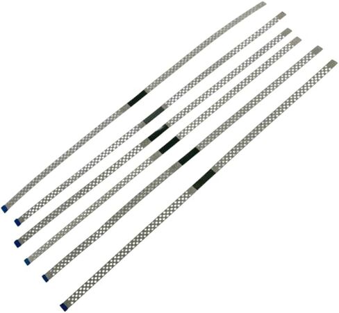 Stainless Steel Perforated Diamond - Dental Polishing Strips - 4.0mm Single-Sided Interproximal Finishing & Contouring Strips - Composite Polishing Smoothing & Ortho Use – Pack of 6 Strips in Kuwait