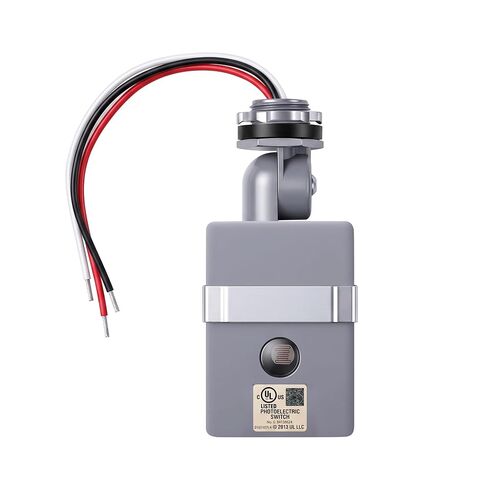 1 Pack Dusk to Dawn Sensor,120-277VAC Photocell Sensor for Outdoor Lights,Swivel Photoelectric Switch,IP65 Waterproof Auto On/Off Light Switch for Outside Lighting Control in Kuwait