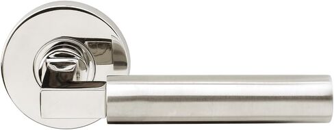 مجموعة خصوصية مزلاج أنبوبي من INOX RA Round Rosette TL4 مع رافعة أورورا وظهر 2-3/8 بوصة، نحاس ساتان RA221L462-PVD4 in Kuwait