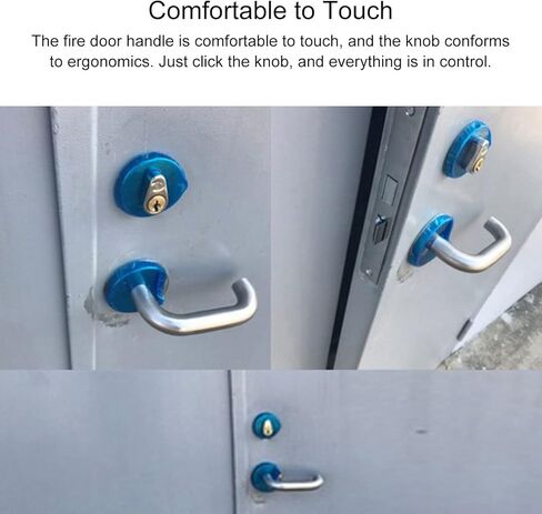 Stainless Steel Fire Door Handle, with Key Cylinder Smooth Opening Ergonomic Knob for Corridor Exit Emergency Door Lock in Kuwait