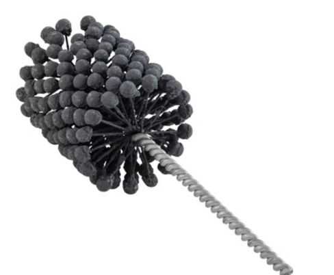 شحذ اسطوانة TwistFlex Pro-Graad | أداة شحذ وإزالة الأسطوانات المرنة 4-1/8 بوصة 240SC | فرشاة تجويف 4.125 بوصة لأقطار الفتحة 3.90 بوصة - 4.15 بوصة | كربيد السيليكون 240 حبيبة 0.354 بوصة طول الساق 13-1/2 بوصة in Kuwait